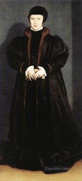  Marc Pintura al %C3%B3leo - Cristina de Dinamarca Duquesa de Milán Renacimiento Hans Holbein el Joven